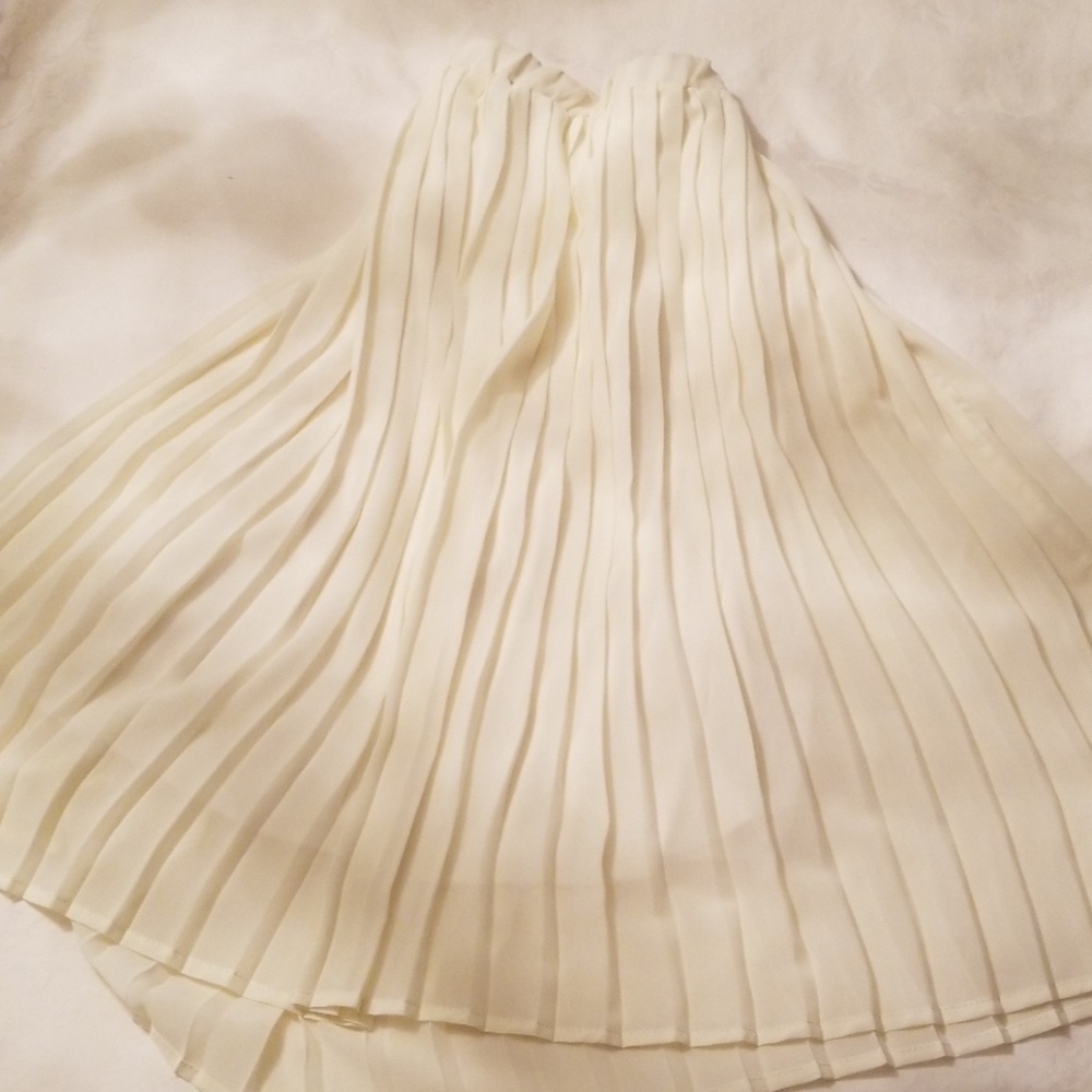 Cream Midi Skirt